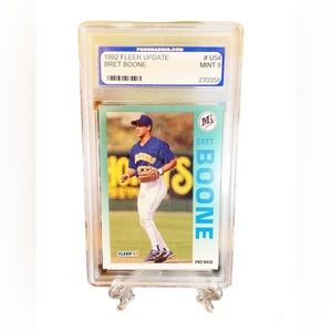 Vintage 1992 Fleer Update Bret Boone Graded Mint Mariners Baseball Card